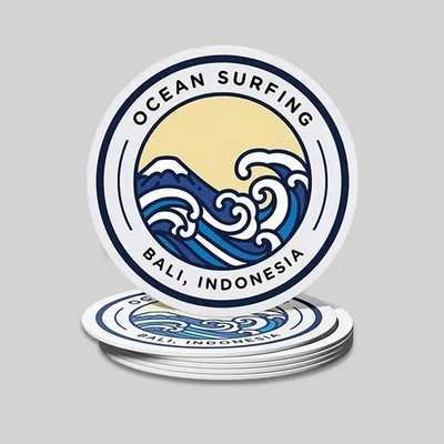 Custom Round Pulpboard Coaster-PG-3" Dia x 40 pt Thick