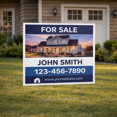 Corrugated Plastic Sign (18" x 12")