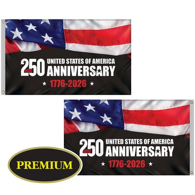 3' x 5' Double Sided Digitally Printed Knitted Polyester Flags